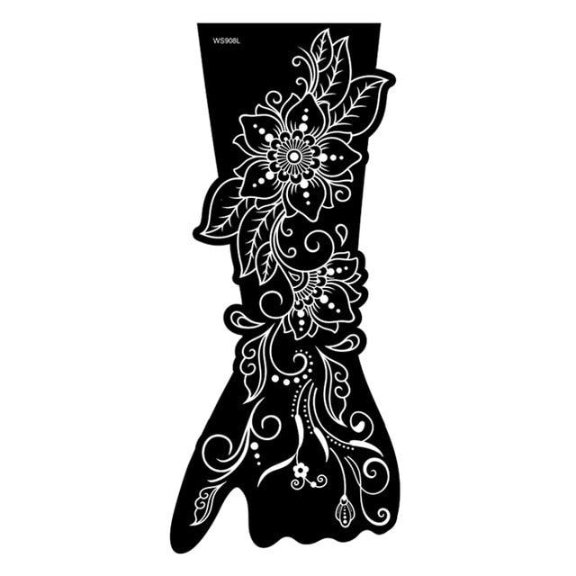 Womens Rose Tattoo Temporary Waterproof Body Tattoos Luxury Flower Design Modern Sticker